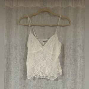 No Boundaries White Lace Tank Top